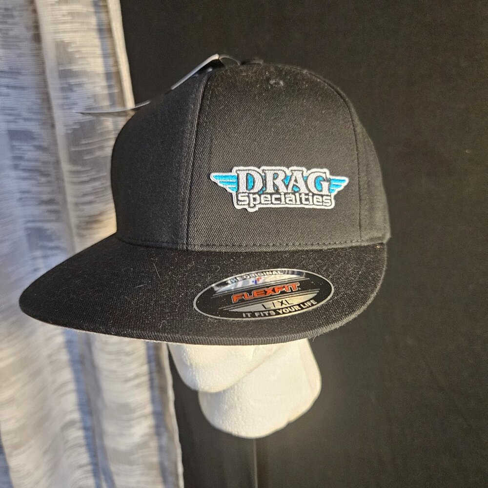 Throttle Threads Drag Specialites Flat Bill Cap Size L-XL